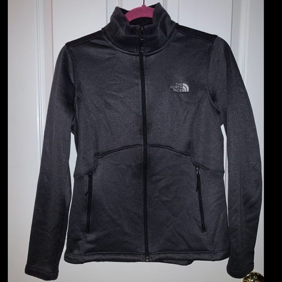 Dark Gray North Face zip-up jacket - Picture 2 of 6